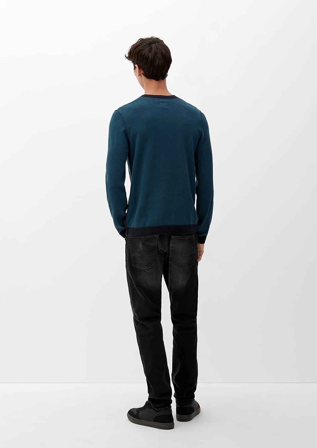 Q/S designed by Men's 2118686 Strickpullover, Blau, S