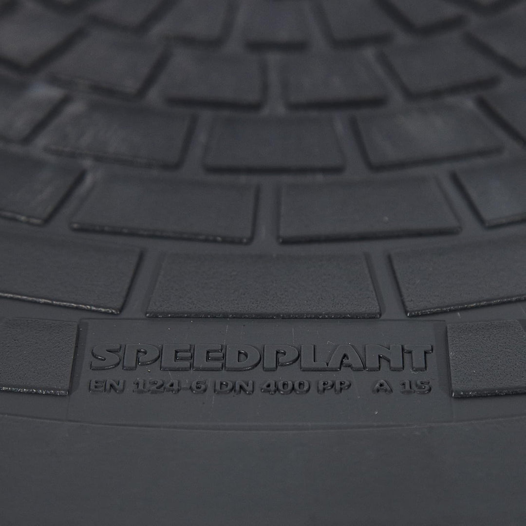 Schachtverlängerung kg Rohr dn 400 0,5m - Schachtabdeckung Kunststoff Kanaldeckel Schwarz - Sickersc