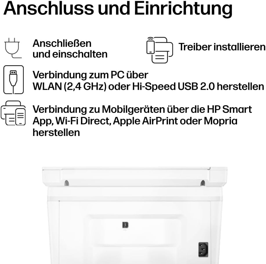 HP LaserJet MFP M140w Multifunktions-Laserdrucker, Monolaser, Drucker, Scanner, Kopierer, Duplex-Dru
