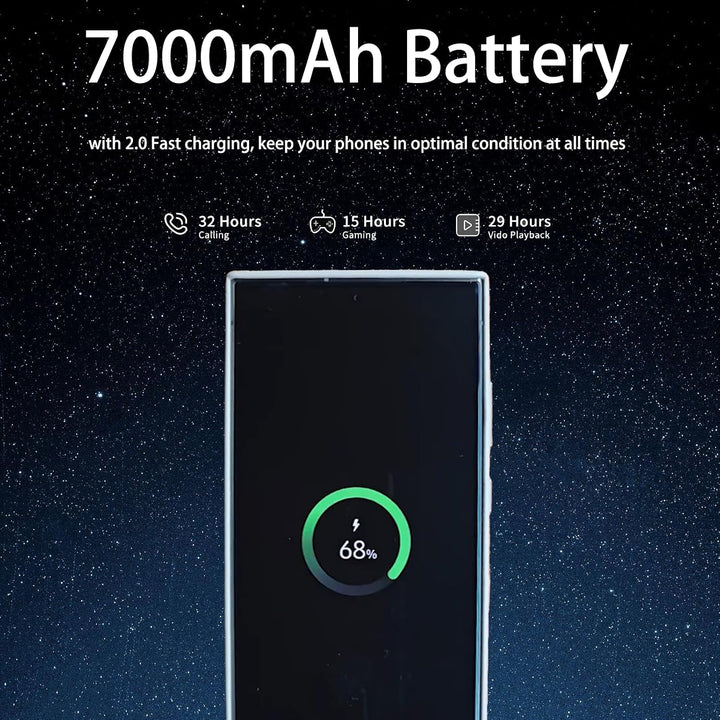 J24 Ultra 4G Smartphone entsperrt | 7,3 Zoll Display, Dual-SIM, 8GB RAM + 256GB ROM, Metallrahmen, A
