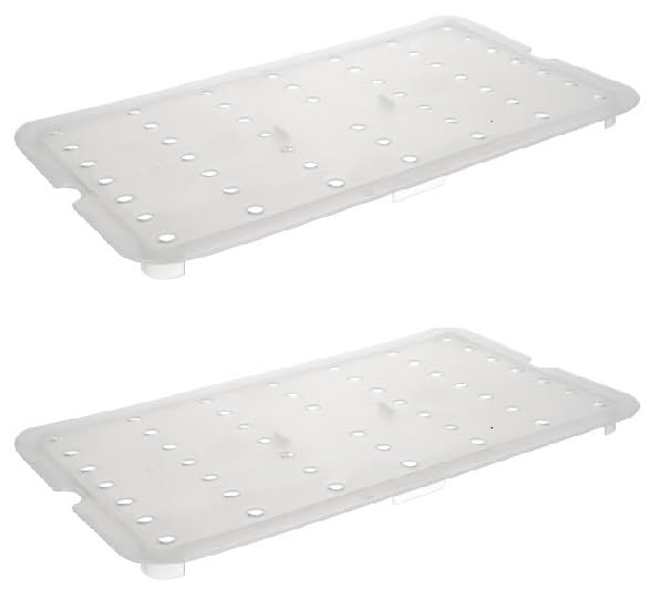 GN Einlegeboden 1/1 Polypropylen - 2 Stück - Saftgitter, Abtropfboden, Gitterplatte, Drainageboden,