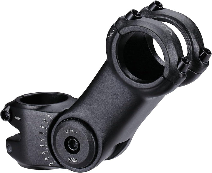 BBB Cycling Highfix Os Fahrradlenkervorbau Einstellbar mit-40° -+40° Stangendurchmesser 31,8mm 6061