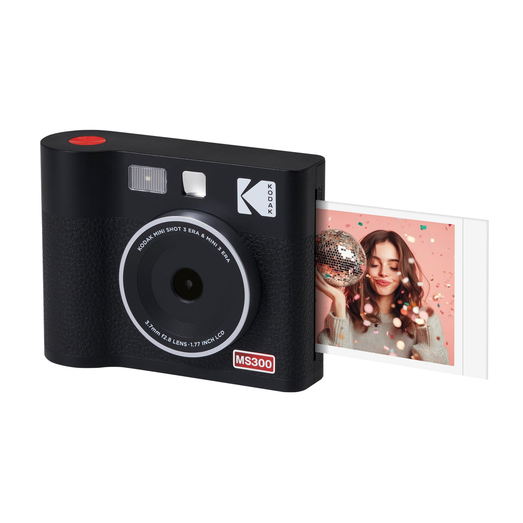 Kodak Cam Mini Shot 3 Era - Appareil Photo Instantané &amp; Imprimante Photo Portable, Noir 3x3 (Apparei