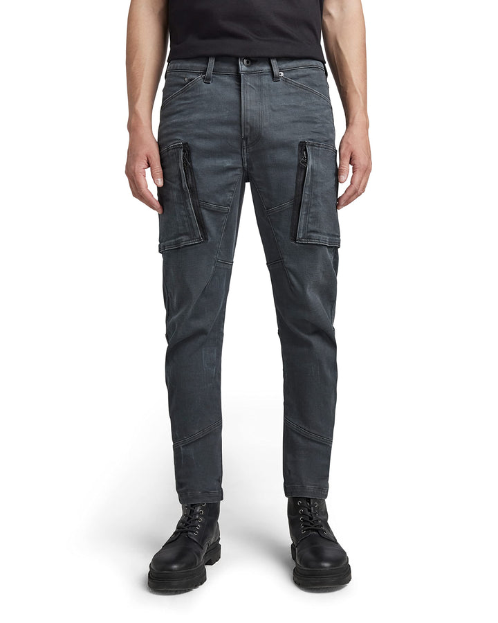 G-STAR Herren Jeans Denim Cargo 3D Skinny Fit Jeans 28W / 32L Grau (Worn in Tornado D22075-d185-d353