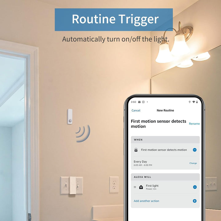 THIRDREALITY Zigbee Bewegungsmelder 4er-Pack, Zigbee Hub erforderlich, haustierfreundlich, Arbeit mi