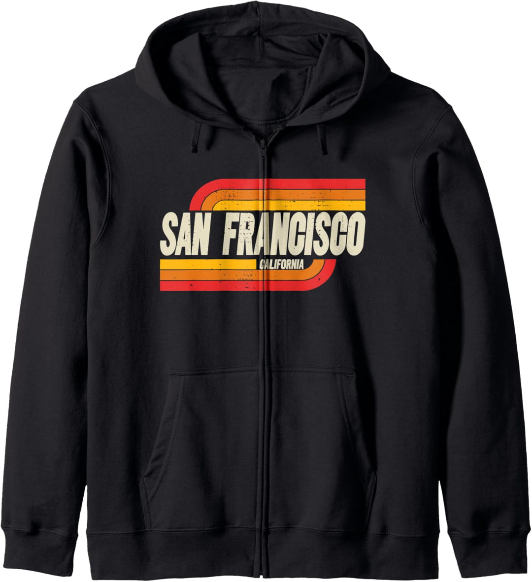 San Francisco Kalifornien CA City Vintage Kapuzenjacke