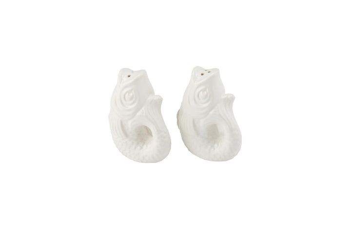 Gift Company Salz- und Pfefferstreuerset Monsieur Carafon 2-TLG, Steingut, Weiss, 9 cm, 1096601001