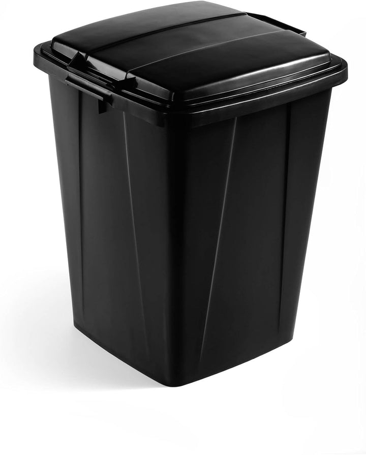 Durable Durabin Abfalleimer / Wertstofftonne 90 Liter, mit Tragegriffen, schwarz, 1800474221, schwar