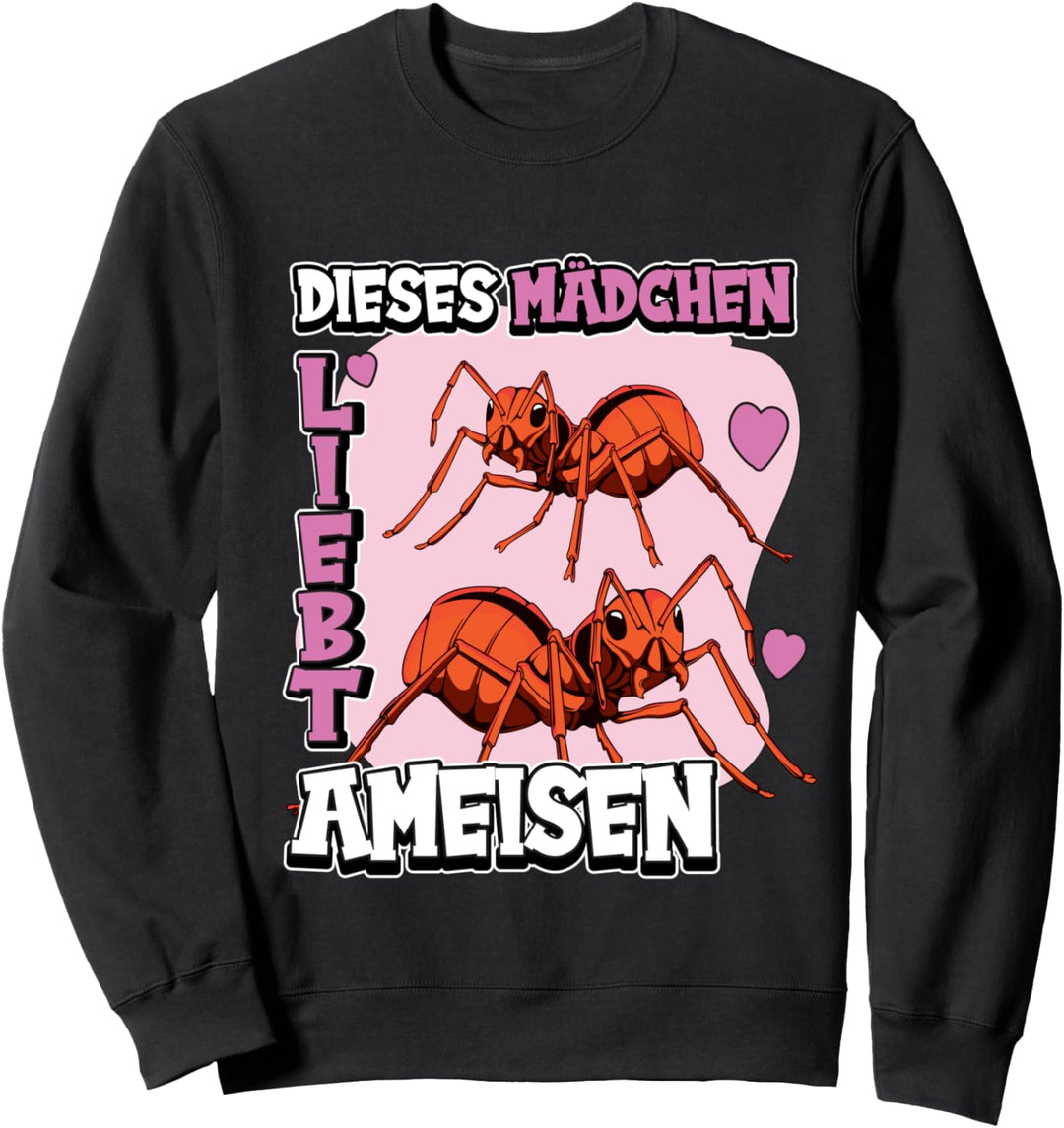 Kinder Ameise Sachen Dieses Mädchen liebt Ameisen Sweatshirt