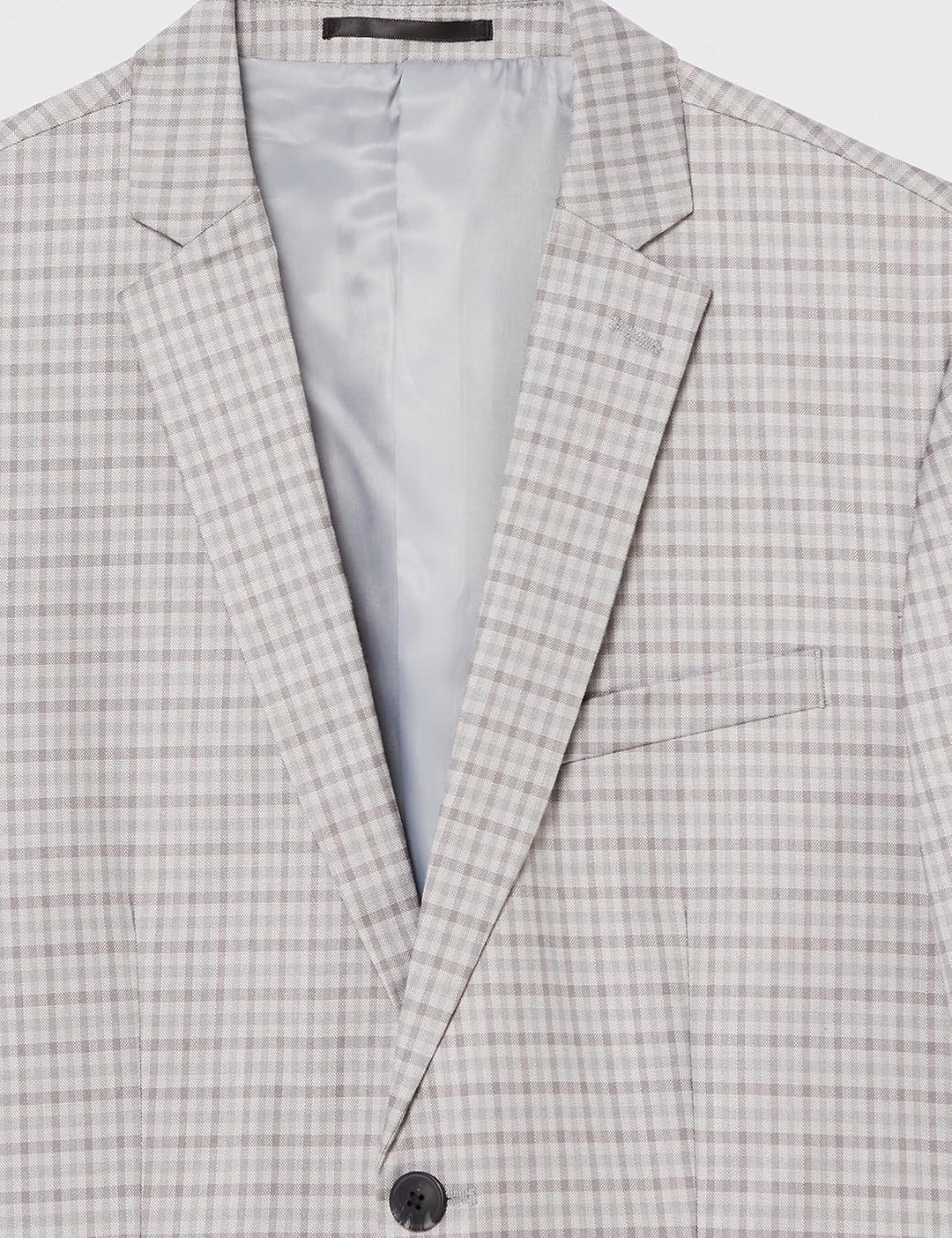 JACK & JONES Herren Jprfranco Check Blazer Anzugjacke 52 Light Grey Melange/Checks:super Slim Fit, 5