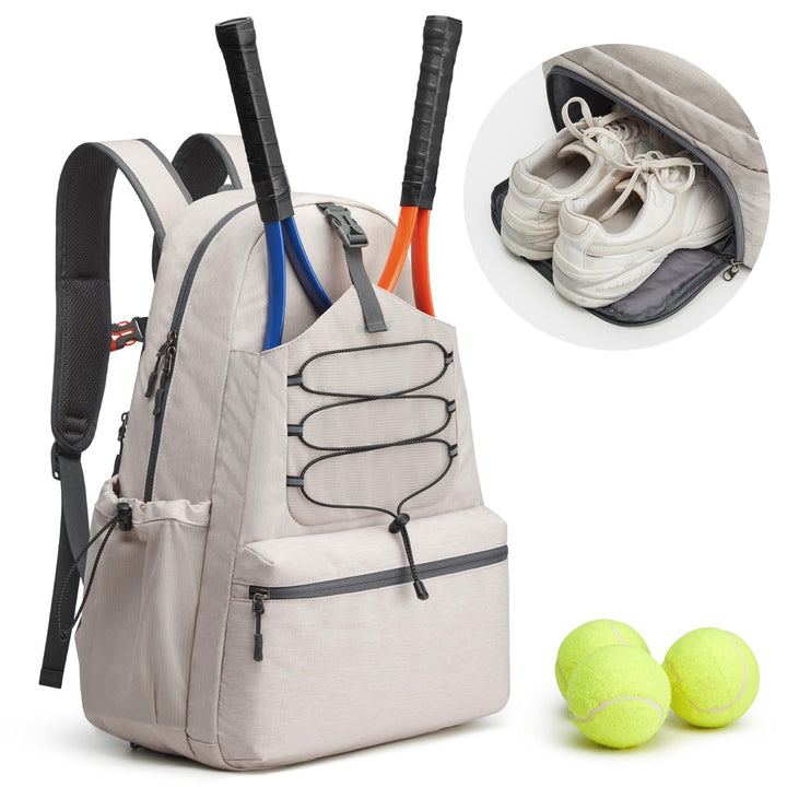 G4Free Tennistasche, Tennisrucksack für Damen und Herren, grosse Pickleball-Tasche, hält 4 Schläger