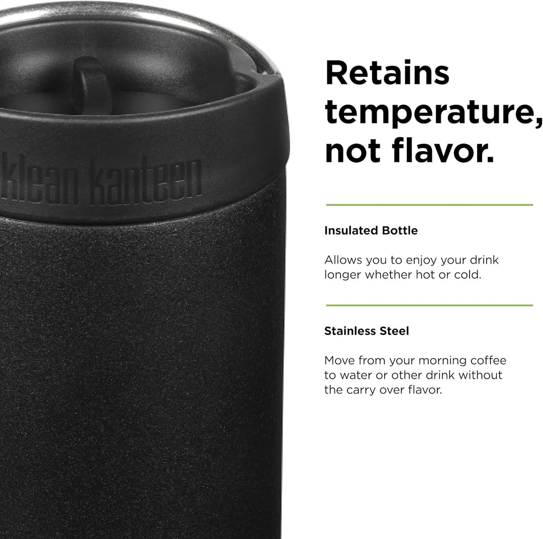 Klean Kanteen Unisex – Erwachsene Tkwide Schlaufenkappe, Black, One Size Schwarz, Schwarz