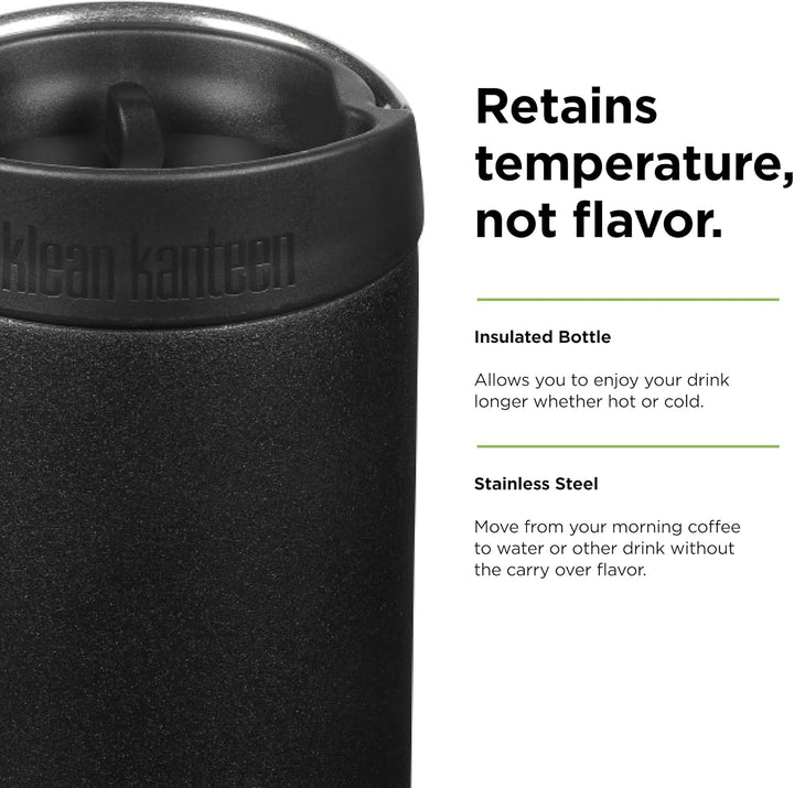 Klean Kanteen Unisex – Erwachsene Tkwide Schlaufenkappe, Black, One Size Schwarz, Schwarz