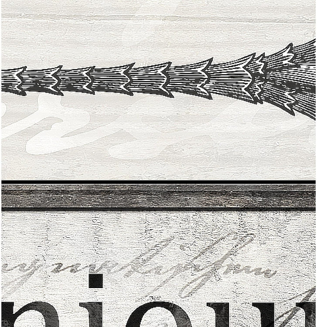 Runa Art Bild Esszimmer Küchenbilder Küche Holz 5 Teilig Vintage Besteck Grau Wandbilder auf Vlies L