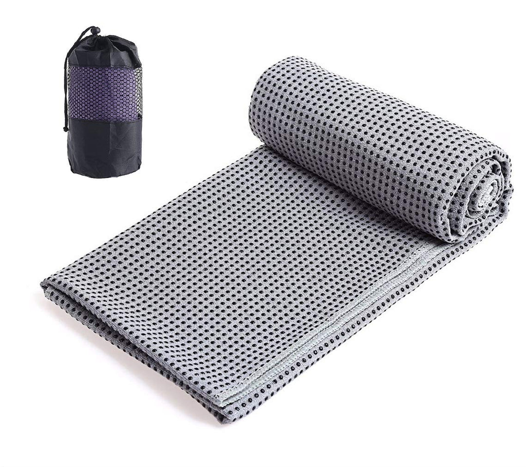 Xlabor Mikrofaser Yogatuch Handtuch mit Antirutsch Noppen Yogamattenauflage Unterlage Towel Fitnesss