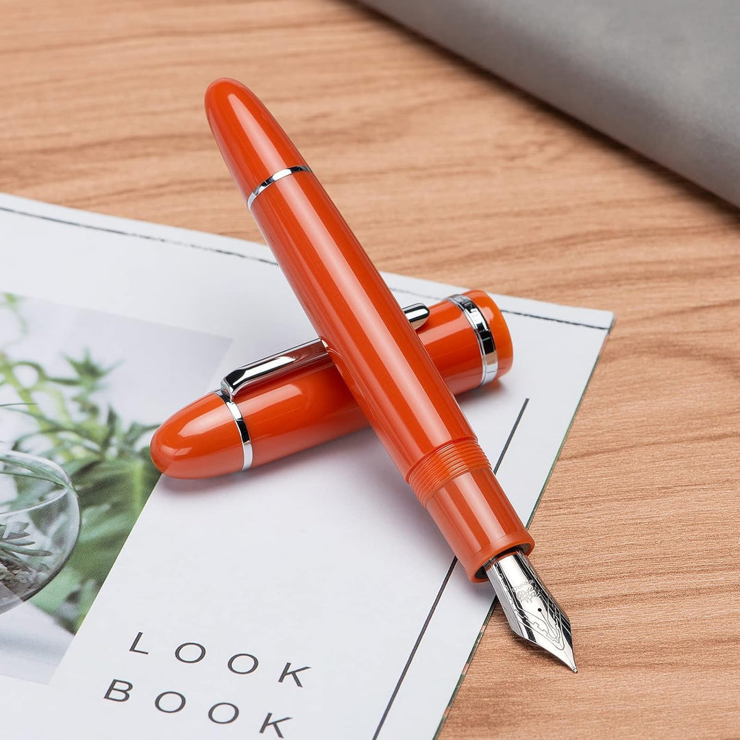 Jinhao X159 Acryl-Füllfederhalter-Set, Grösse 8, extra feine Spitze, klassisches Design, glatter Sch