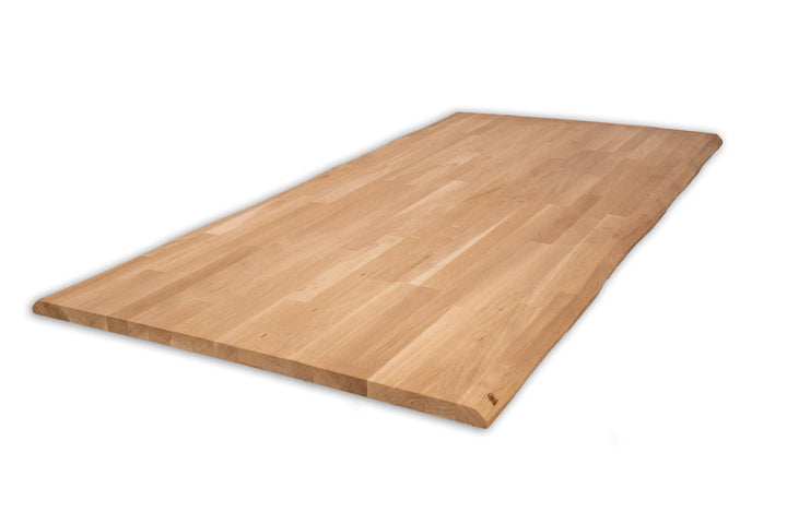 Tischplatte Eiche Massiv Baumkante (80 x 80 cm, Eiche, naturbelassen) Eiche, Naturbelassen 80 x 80 c
