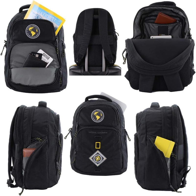 Bowatex Laptop Rucksack New Explorer National Geographic Schwarz 47 cm