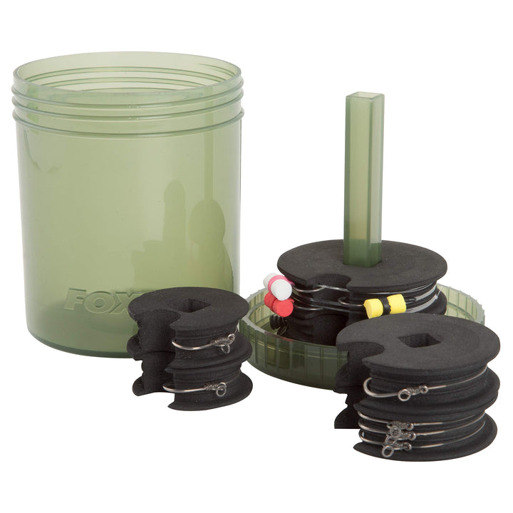 Fox Edges Multi Chod and Zig Bin inkl. 18 Nadeln, Aufbewahrungsbox für Zig Rigs, Angelbox für Karpfe