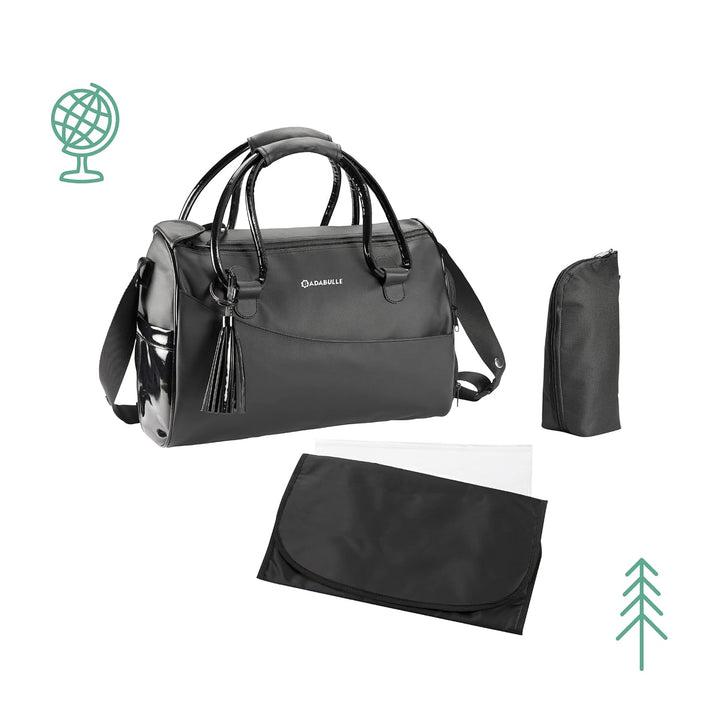 Badabulle Glossy Wickeltasche, schwarz
