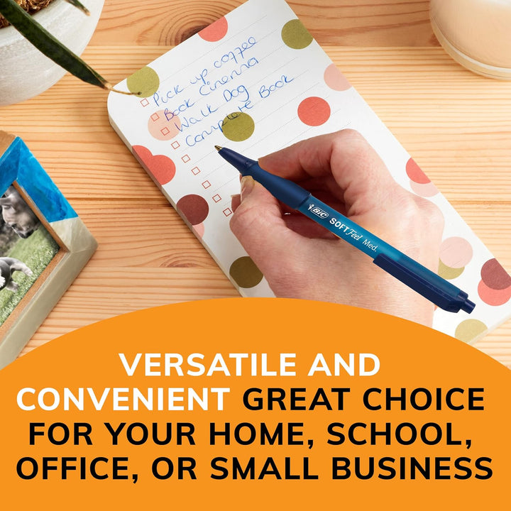 BIC Cristal Xtra Glatte Medium Kugelschreiber (1,0 mm) frischen Atem Box, schwarz. 13 Schwarz, Schwa