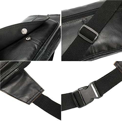 Leder Gürteltasche Taille Pack für Herren Frauen 20cm(L)x5cm(D)x13cm(H) (7.87"x1.96"x5.11") approx S
