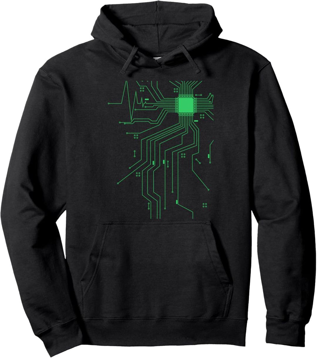 Admin CPU Herz Platine lustiges Nerd Geschenk Pullover Hoodie