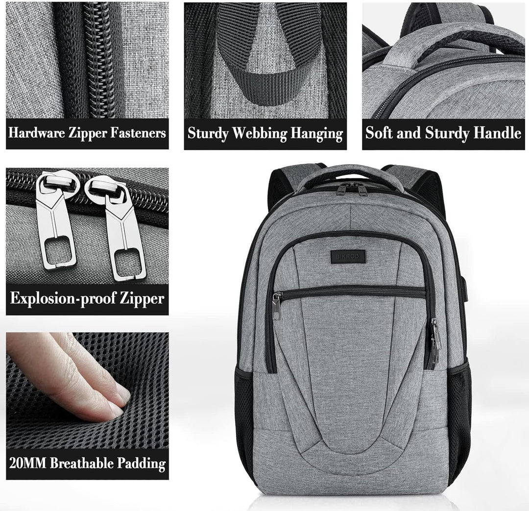 BIKROD Rucksack Herren und Damen, Schulrucksack Jungen Mädchen Teenager, Wasserdicht Rucksack | 17.3