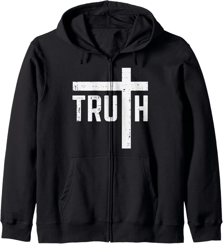 Wahrheitskreuz Gott Jesus Religiös Christlich Herren Damen Kinder Kapuzenjacke
