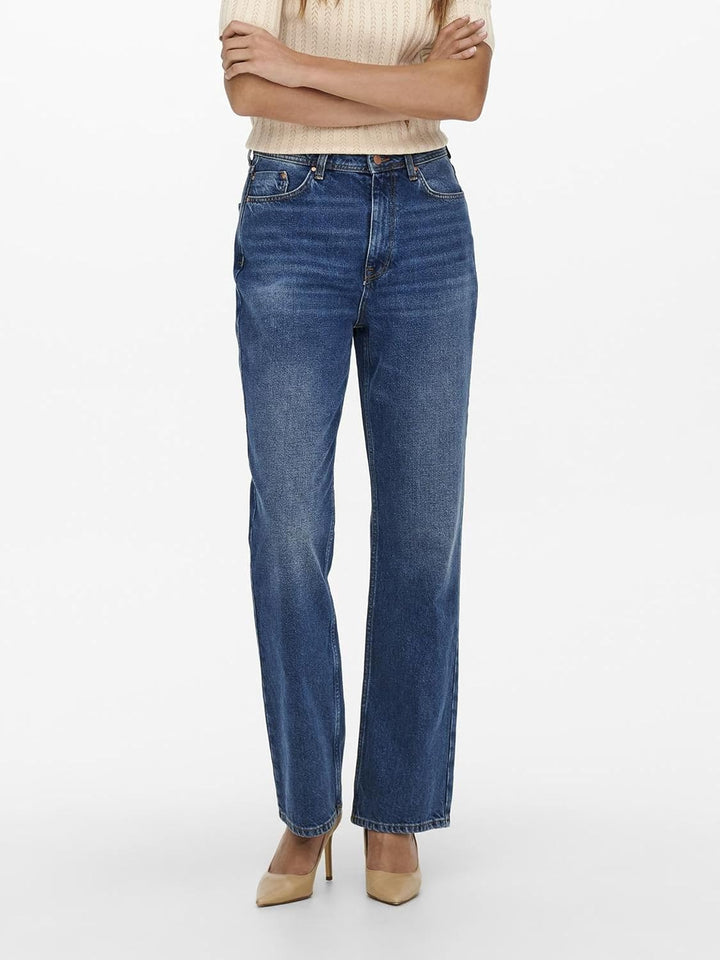JdY Damen Jdydichte Hw Wide Db DNM Noos Jeans S / 32L Dark Blue Denim, S / 32L Dark Blue Denim