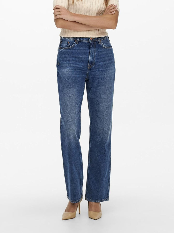 JdY Damen Jdydichte Hw Wide Db DNM Noos Jeans S / 32L Dark Blue Denim, S / 32L Dark Blue Denim