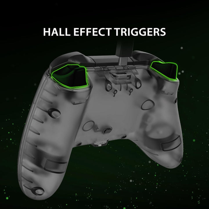 Snakebyte GAMEPAD RGB X - transparent grau - Offiziell lizenzierter, kabelgebundener Xbox &amp; PC Contr
