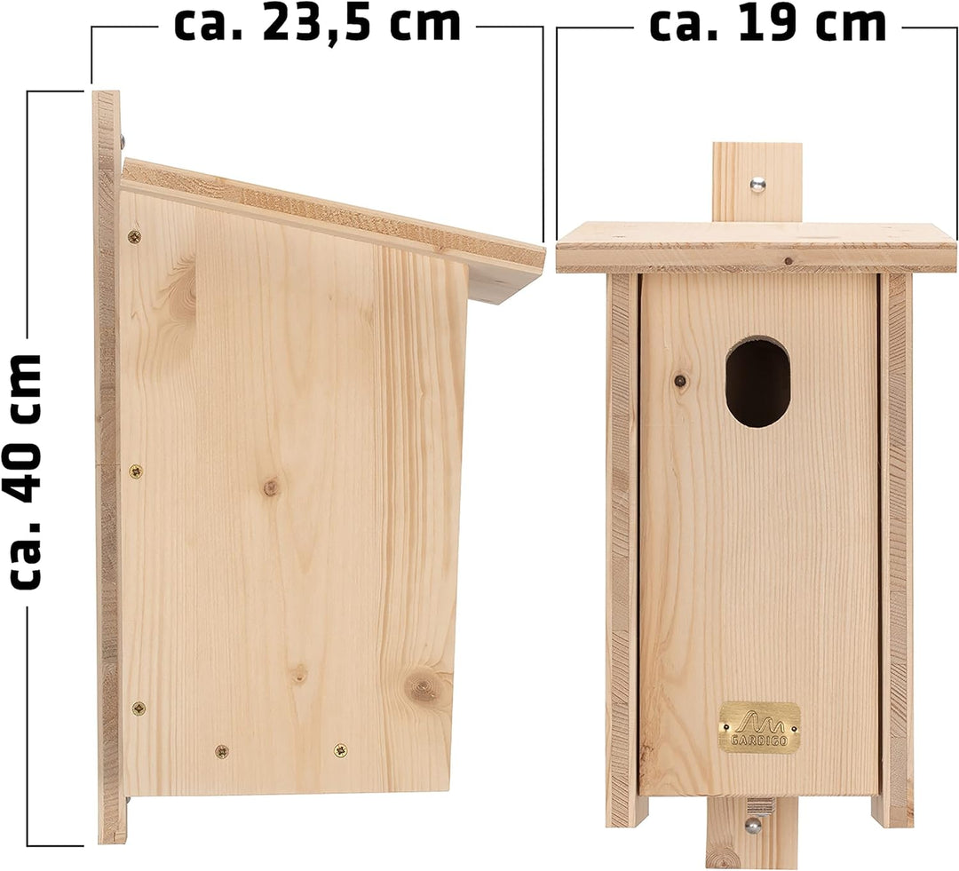 GARDIGO® Nistkasten Bausatz für Gartenrotschwanz I Vogelhaus zum selber bauen I Made in Germany I Vo