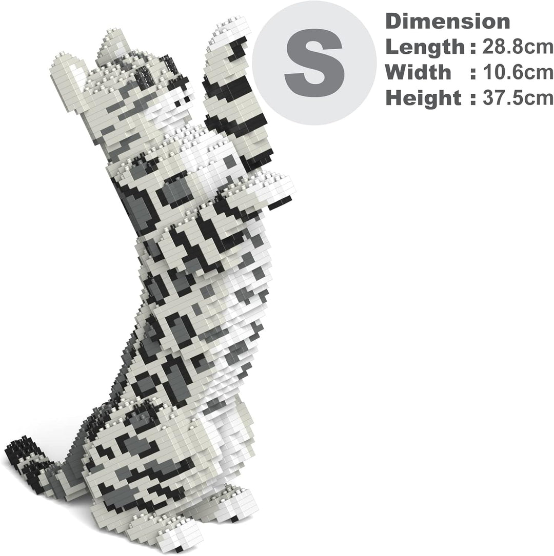 JEKCA | Bengal Cat 4-in-1 Pack 01S-M02 - Skulpturen aus Bausteinen zum Baustein, Sammlersteine, Beng