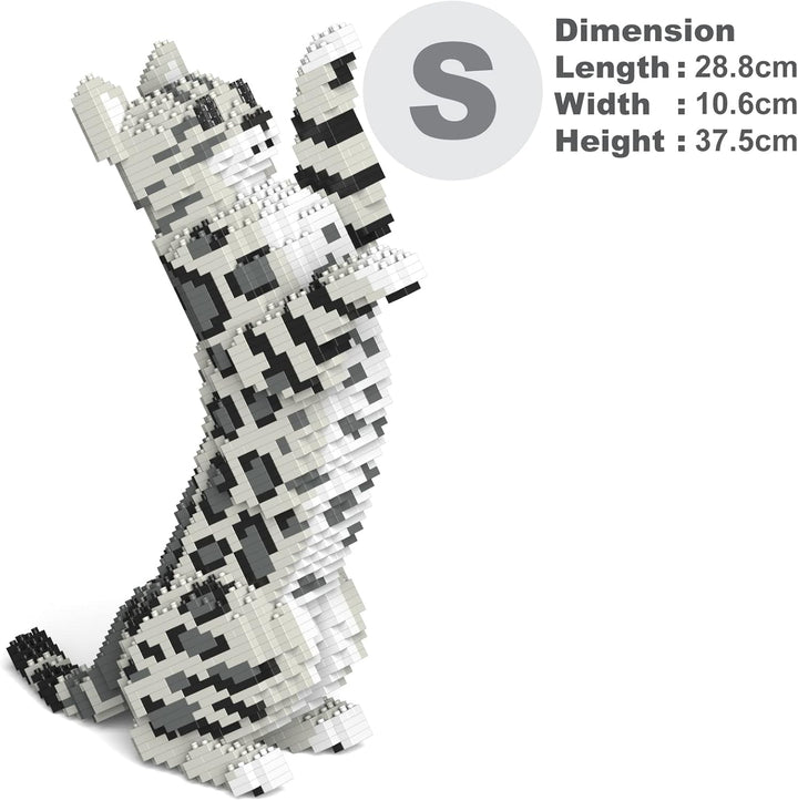 JEKCA | Bengal Cat 4-in-1 Pack 01S-M02 - Skulpturen aus Bausteinen zum Baustein, Sammlersteine, Beng