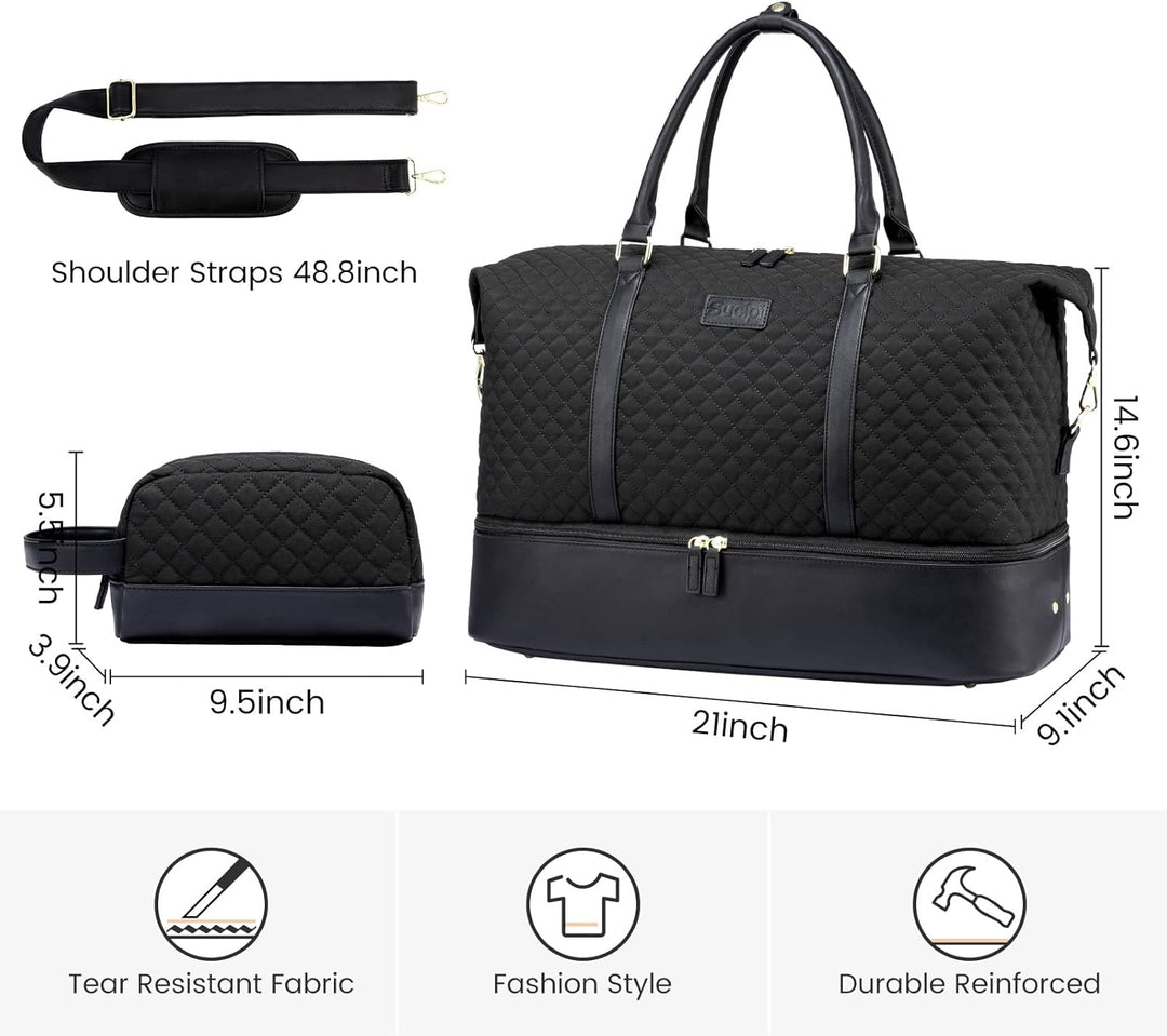 Sucipi Reisetasche Damen, Weekender Handgepäck Tasche, Kliniktasche Geburt Mommy Bag, Wasserdicht Sp