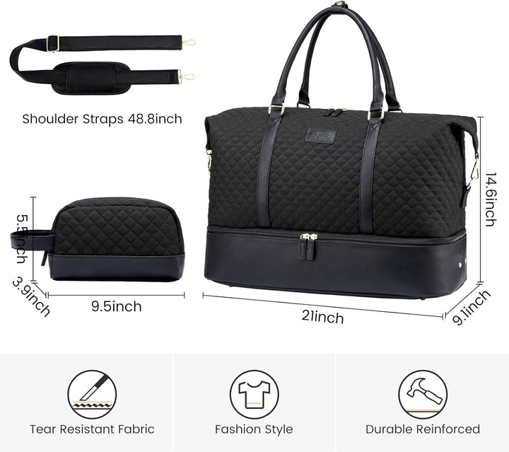 Sucipi Reisetasche Damen, Weekender Handgepäck Tasche, Kliniktasche Geburt Mommy Bag, Wasserdicht Sp