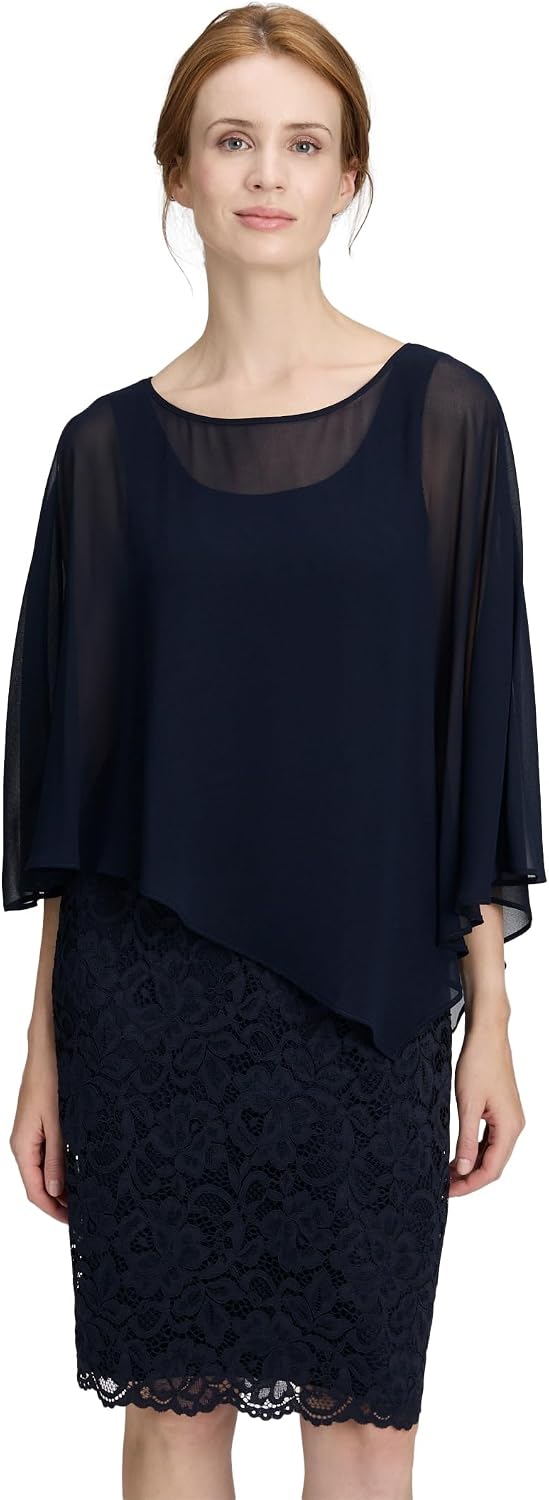Vera Mont Damen 0273/4817 Kleid 42 Blau, 42 Blau