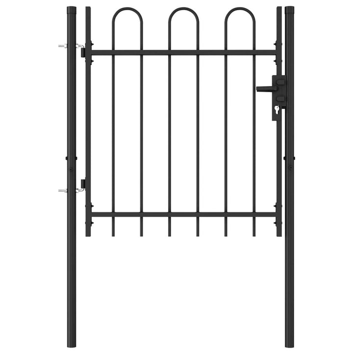 WIFESE 100x150 cm Schwarz Zauntor GartentüR Gartentor Gartenzaun Doppelstabmattenzaun Gartenzaun Kom