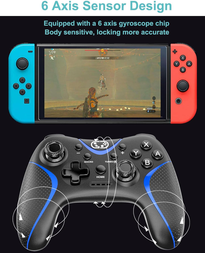 Switch Controller für Nintendo Switch/Switch Lite/Switch OLED,Switch Pro Controller mit Aufwachen,PC