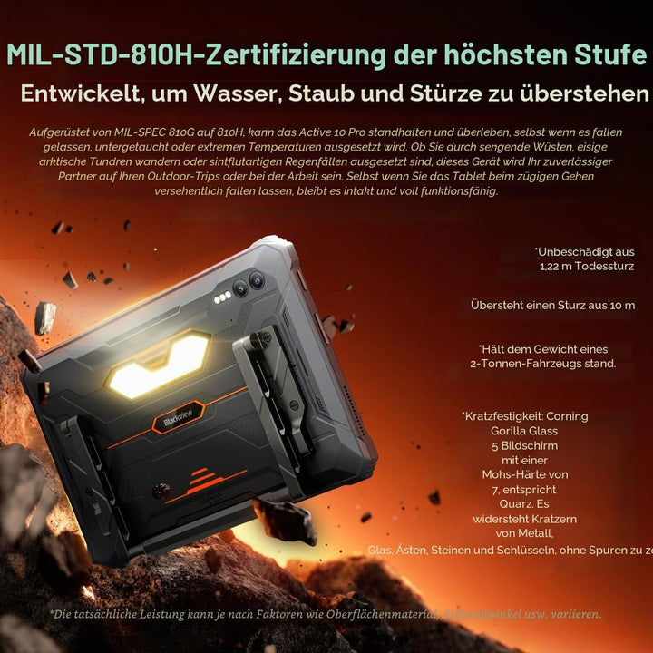 BLACKVIEW Active 10 PRO (Tablette Robuste 5G - 10.95&