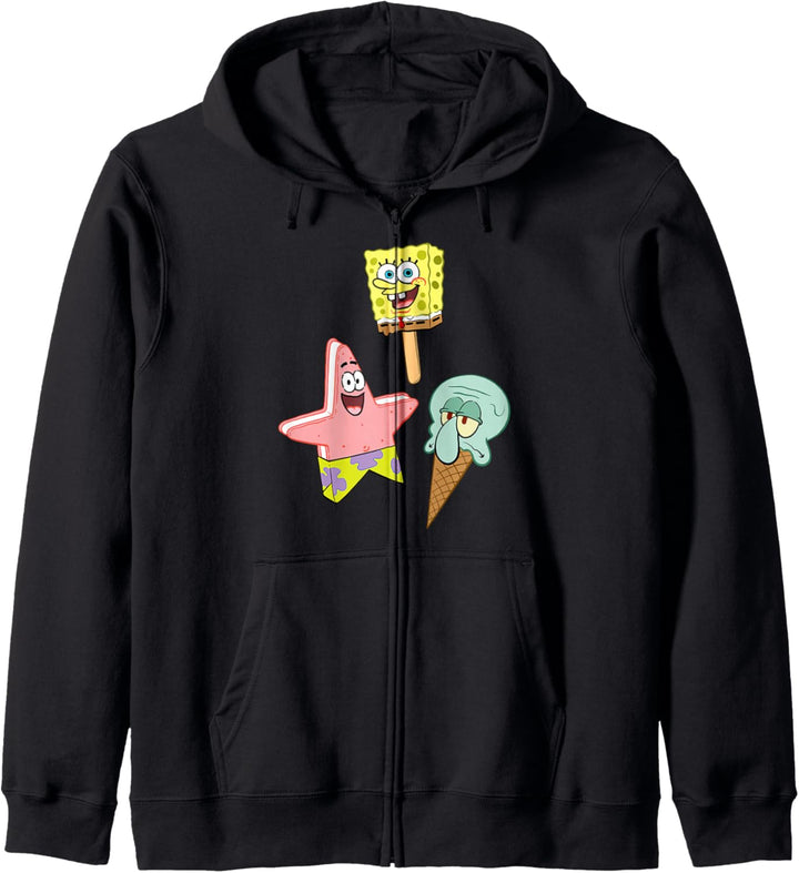 SpongeBob Schwammkopf Eis Charaktere Kapuzenjacke