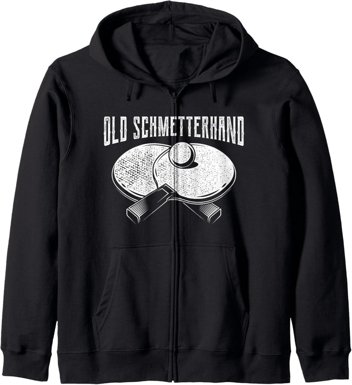 Old Schmetterhand I Tischtennis Ping Pong Sport Kapuzenjacke