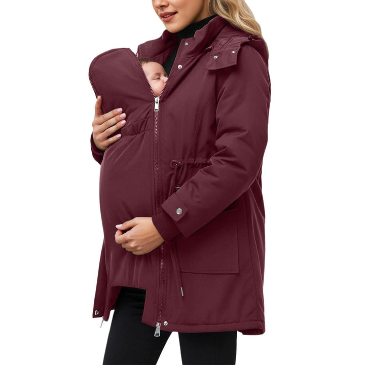 Hanraz Umstandsjacke Winter Schwanger Umstandswinterjacke Umstandsmode Bequemes Jacken Für Schwanger