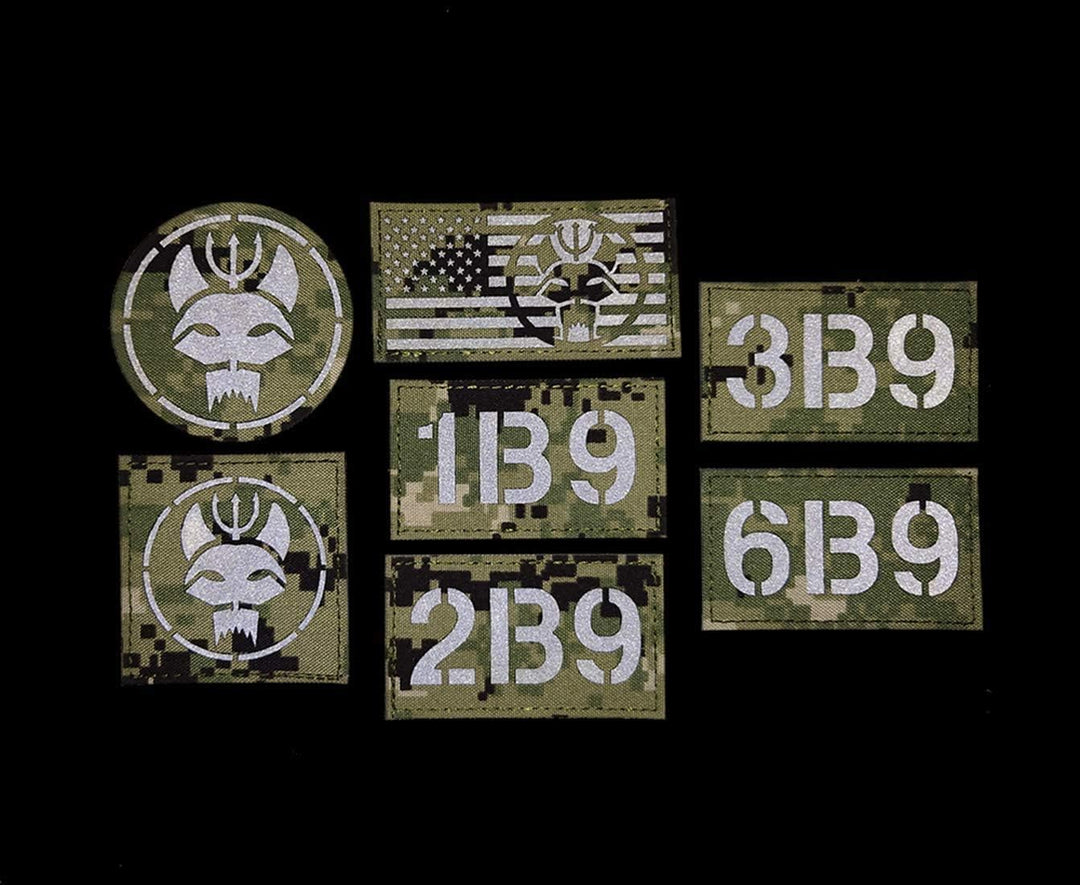 Siegel Team DEVGRU Dreizack Katzenkopf IR Infrarot reflektierende Patch, anpassbare personalisierte