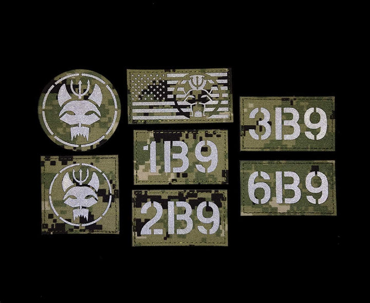 Siegel Team DEVGRU Dreizack Katzenkopf IR Infrarot reflektierende Patch, anpassbare personalisierte