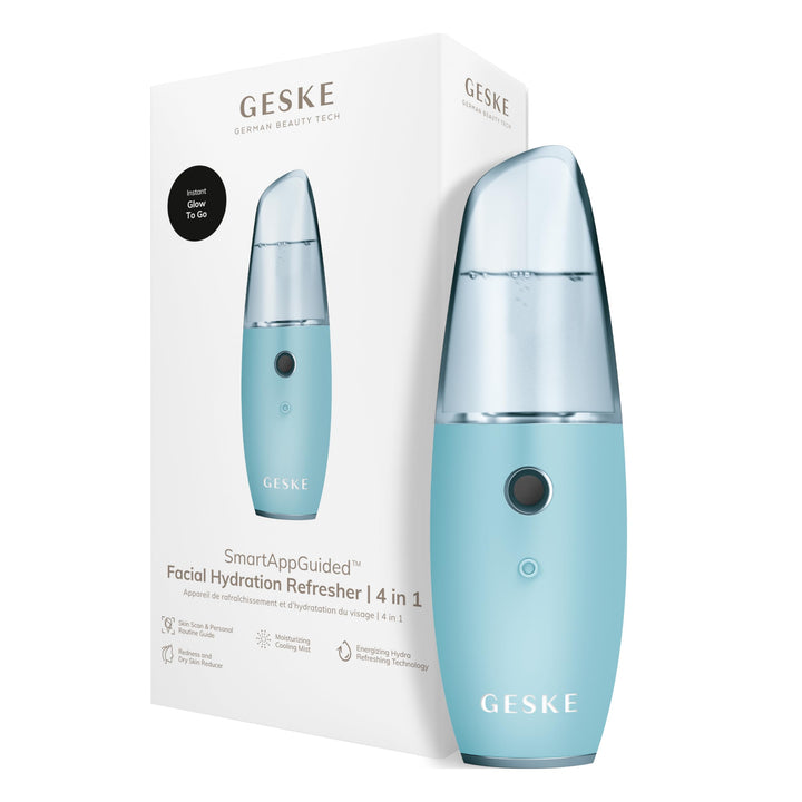 GESKE | SmartAppGuided™ Facial Hydration Refresher | 4 in 1 | Wasserzerstäuber | Gesichtsdampfer | W