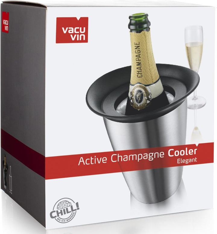 Vacu Vin Champagne Cooler – Active Bottle Chiller – Includes Removable Cooling Sleeve – Keeps Champa