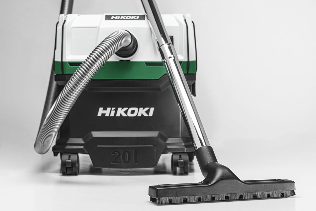 Hikoki RP200SLWAZ Nass- und Trockensauger, 1200 W, 20 L, L-Klasse Sauger | Mobiler Mehrzwecksauger m