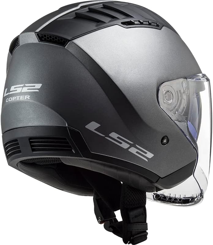 LS2, Jet-Motorradhelm COPTER II SOLID Matt Titanium, XS